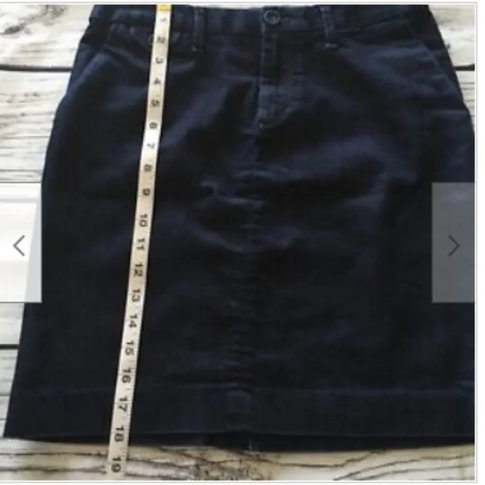 Banana‎ Republic Factory Women's Blue Denim Jean Skirt Pockets